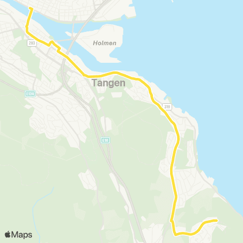 Brakar Nattbuss Kniveåsen map