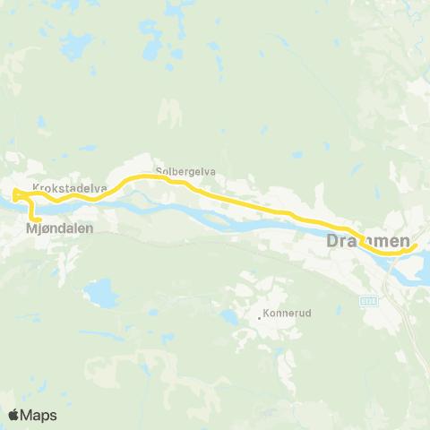 Brakar Drammen Sykehus Brakerøya - Sørensvingen / Mjøndalen map