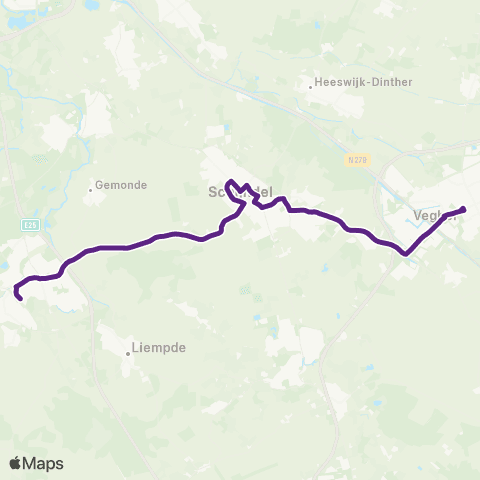 Bravo Boxtel - Veghel map