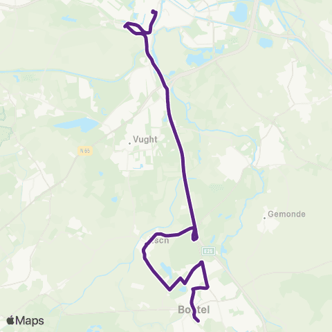 Bravo Boxtel - 's-Hertogenbosch map