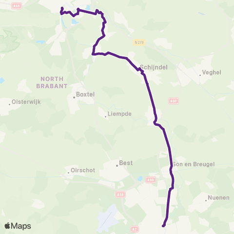 Bravo 's-Hertogenbosch - Eindhoven map