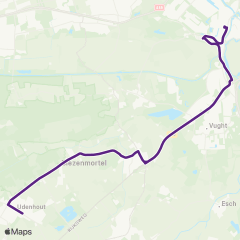 Bravo Udenhout - 's-Hertogenbosch map