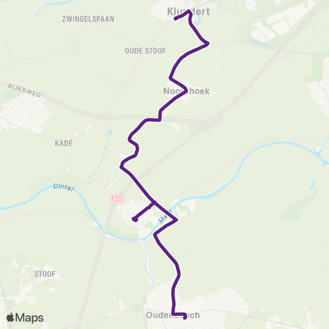 Bravo Klundert - Oudenbosch map