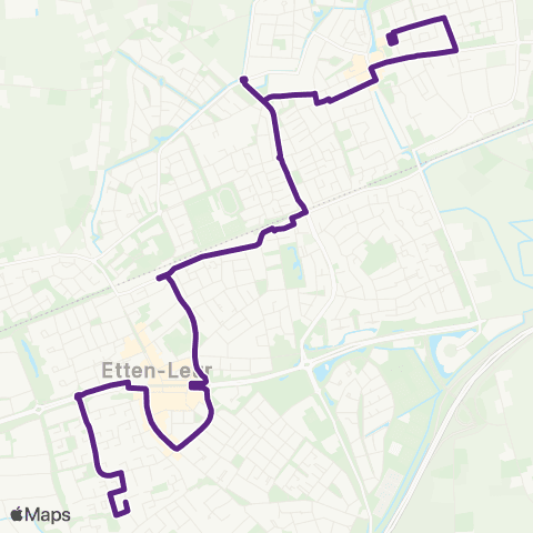 Bravo Grauwe Polder via Centrum - Leur map
