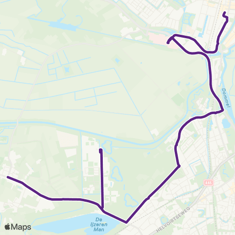 Bravo 's-Hertogenbosch - Cromvoirt map
