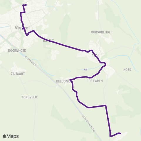 Bravo Boerdonk - Veghel map