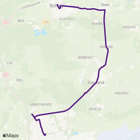 Bravo Schaijk - Uden map