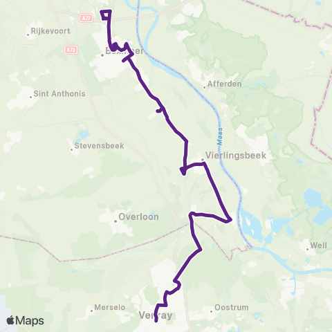 Bravo Boxmeer - Venray map