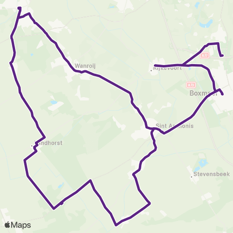 Bravo Sint Anthonis - Boxmeer map