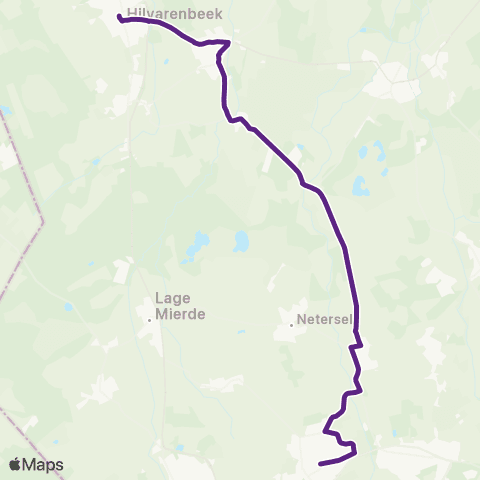 Bravo Hilvarenbeek via Diessen - Bladel map