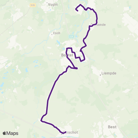 Bravo Oirschot - Sint Michielsgestel map