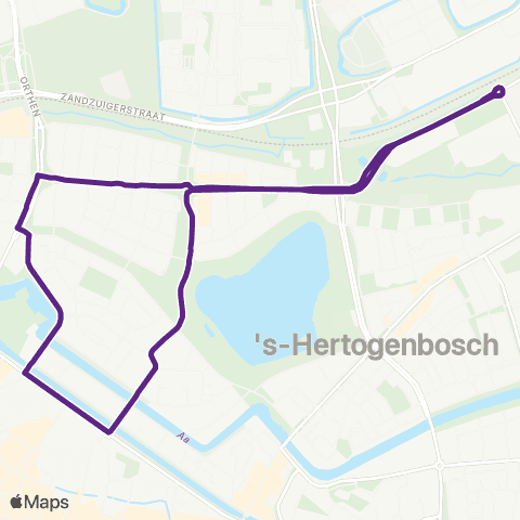 Bravo P+R De Vliert - Centrum v.v. map