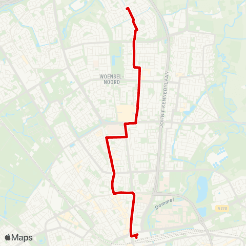 Bravo Eindhoven Blixembosch Oost - Station map