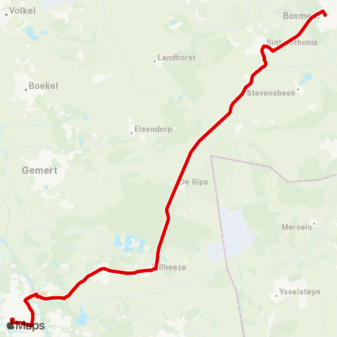 Bravo Helmond Station - Boxmeer Station map