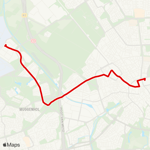 Bravo Eindhoven Airport - Eindhoven Station map