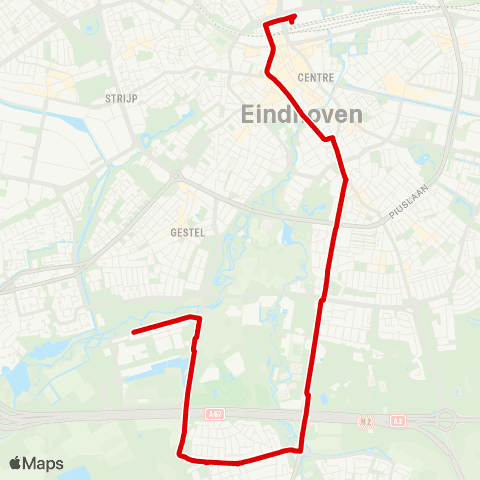 Bravo High Tech Campus - Eindhoven Station map