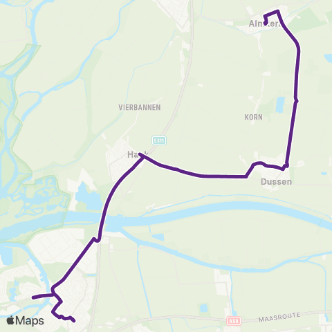 Bravo Almkerk - Raamsdonksveer map