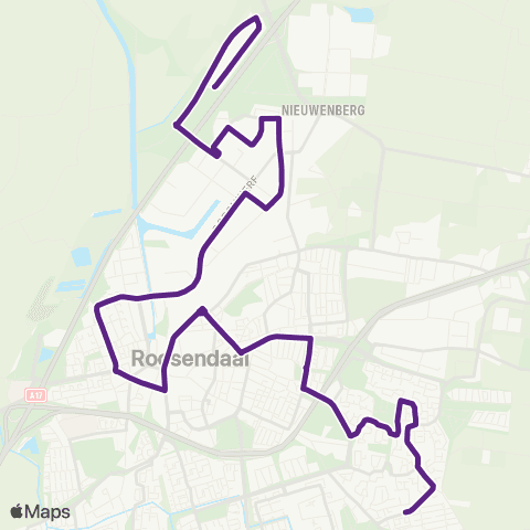 Bravo Borchwerf via Station - Kortendijk map