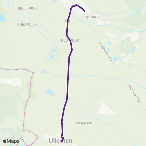 Bravo Chaam - Ulicoten map