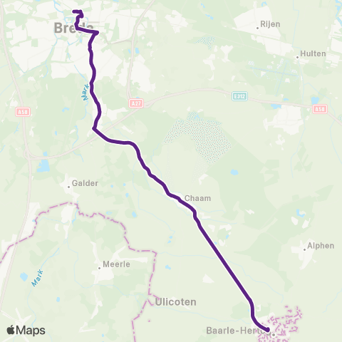 Bravo Baarle-Nassau - Breda map