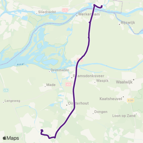 Bravo Breda - Gorinchem map