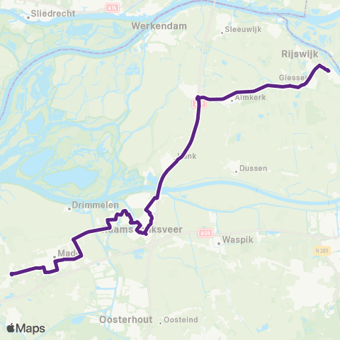 Bravo Wagenberg via Made - Andel Prinsentuin map