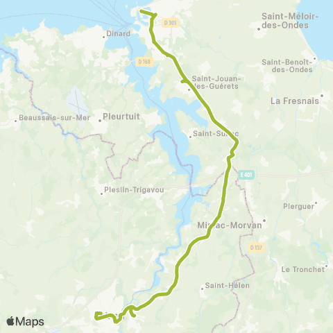 BreizhGo Car 22 Dinan - Saint-Malo map