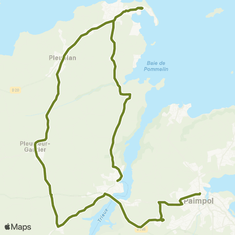 BreizhGo Car 22 Lézardrieux - Paimpol map
