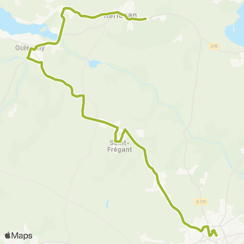 BreizhGo Car 29 Kerlouan - Lesneven (Brest) map