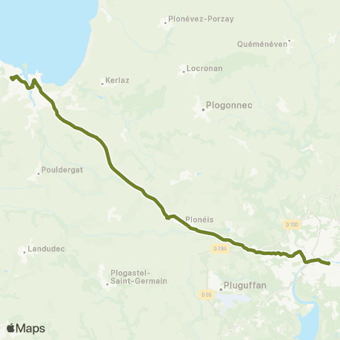 BreizhGo Car 29 Douarnenez - Quimper map