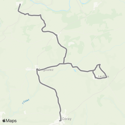 BreizhGo Car 29 TAD Saint-Thois, Coray, Quimper map