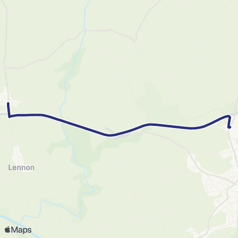 BreizhGo Car 29 Carhaix - Lennon - Quimper - 962 TAD map