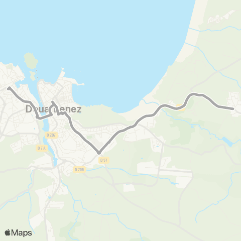 BreizhGo Car 29 Kerlaz - Douarnenez map