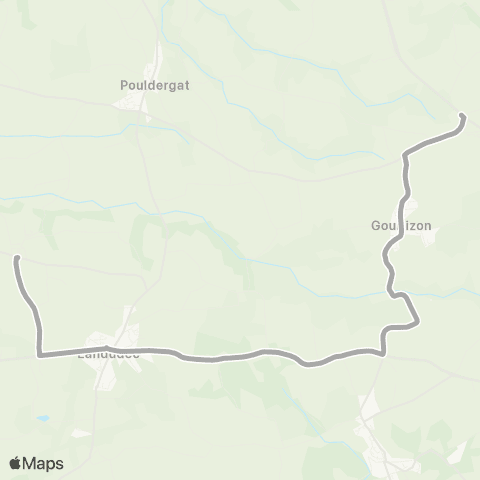 BreizhGo Car 29 Goulizon - Guiler sur Goyen map