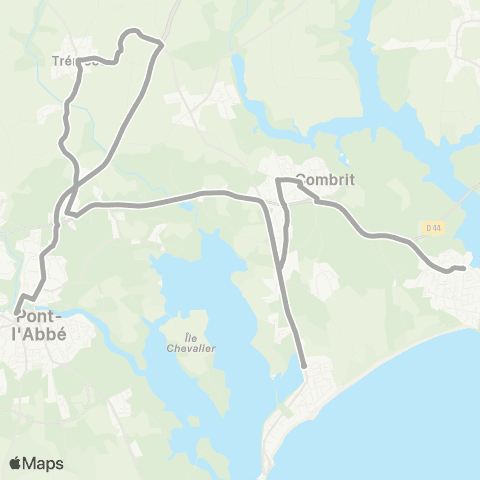 BreizhGo Car 29 Pays Bigouden Sud map