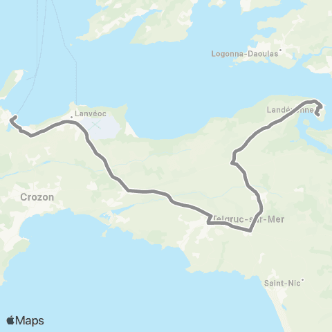 BreizhGo Car 29 Morgat - Camaret - Landevennec - le Fret map