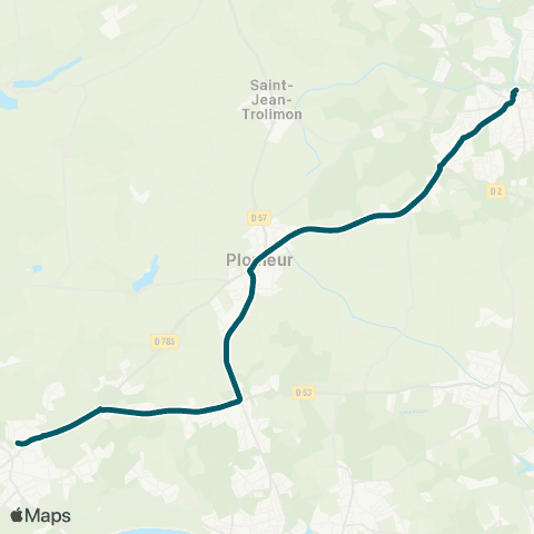 BreizhGo Car 29 Penmarc'h - Plomeur - Pont-l'Abbé (Quimper) map