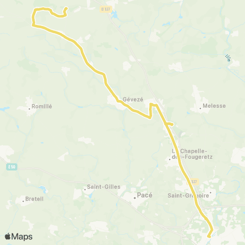 BreizhGo Car 35 St-Brieuc - Méz. - Rennes map