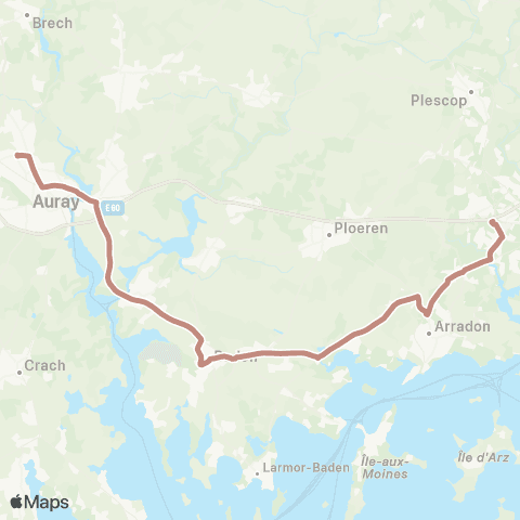 BreizhGo Car 56 Vannes - Auray map