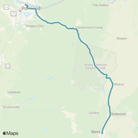 Central Oregon Breeze  map