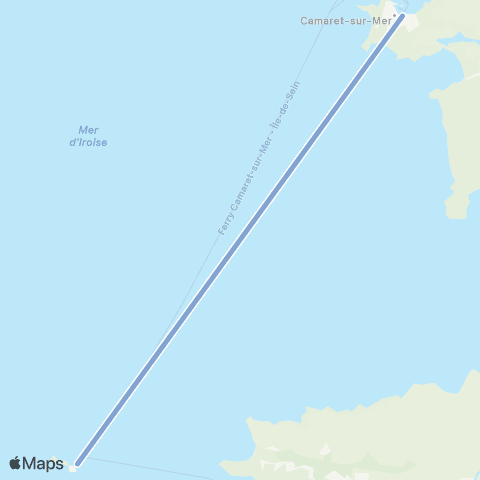 BreizhGo Bateaux - Finistère Camaret-Sein map