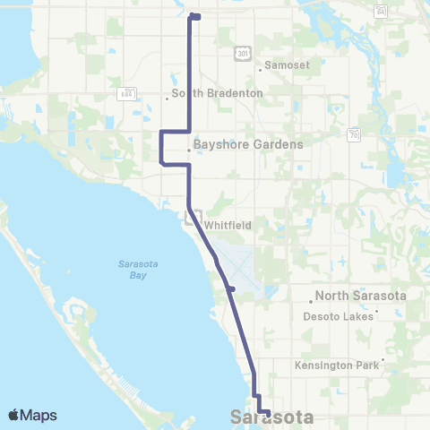 Breeze Transit Sarasota / SRQ / Bradenton map