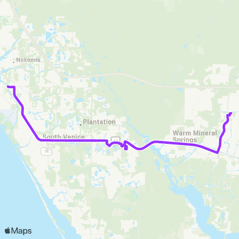 Breeze Transit Venice / North Port map