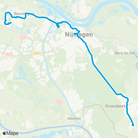 Breng Arnhem Schuytgraaf - Presikhaaf map