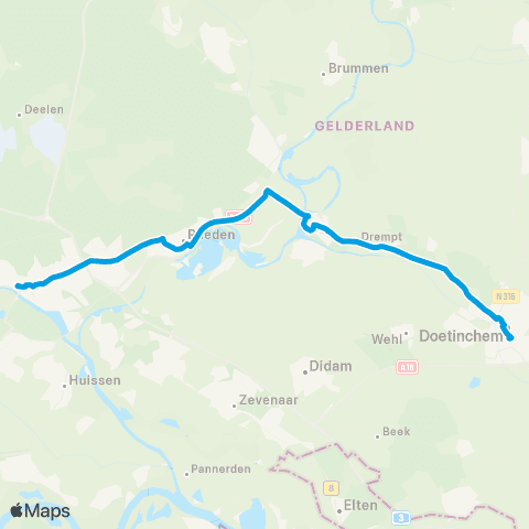 Breng Arnhem CS - Doetinchem map