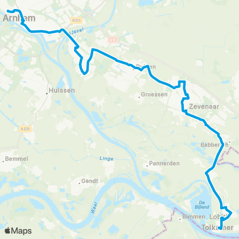 Breng Tolkamer - Arnhem CS map