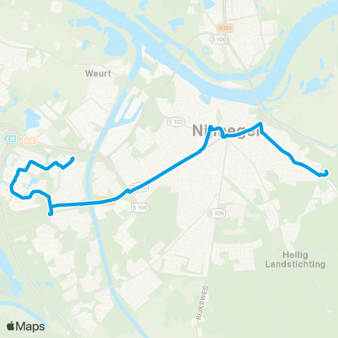 Breng Arnhem CS - De Laar map