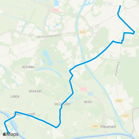 Breng Schaarsbergen - Arnhem CS map