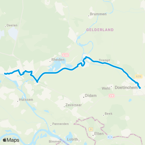 Breng Arnhem CS - Doetinchem map