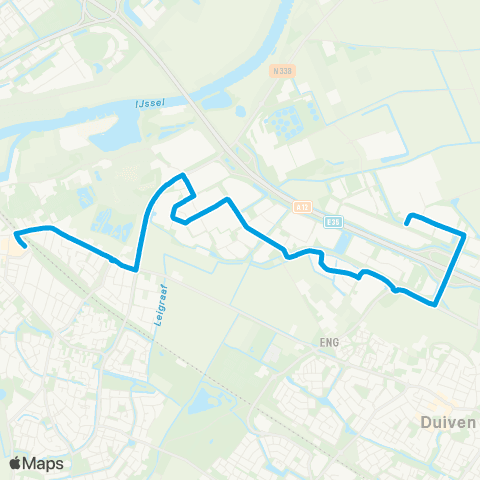 Breng Westervoort Station - Duiven Centerpoort Noord map